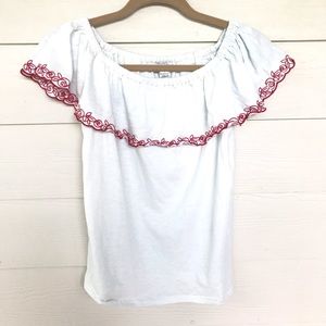J.CREW Embroidered Top